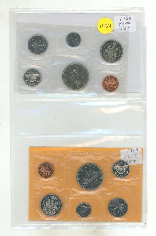 1968 & 1969 Canada Coin Sets