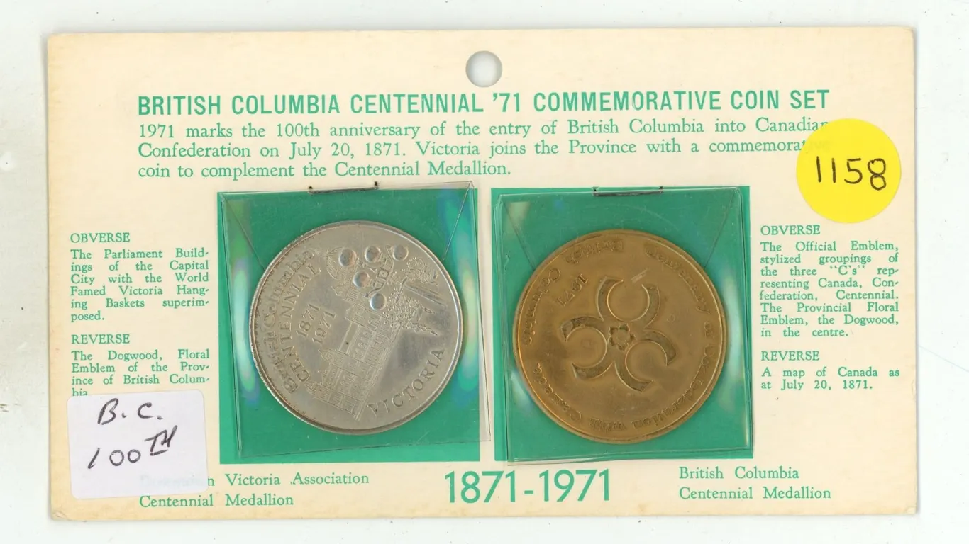 1971 British Columbia Centennial Commemorative Coin Set