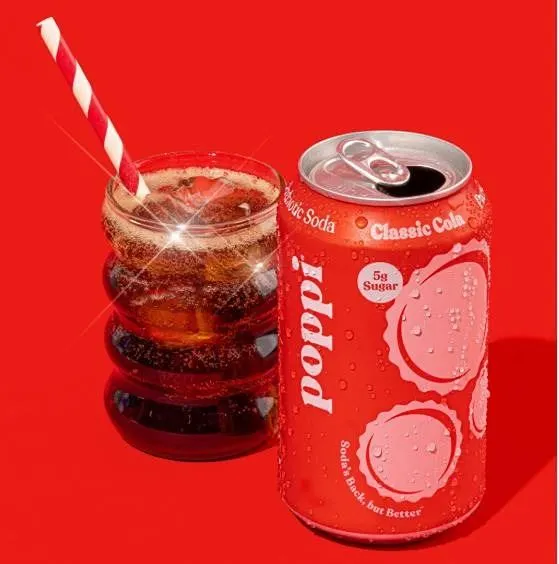 Poppi Classic Cola Soda 12 Pack (355ml Each)