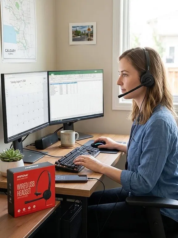 Mpow Wired USB Headset Model BH323A