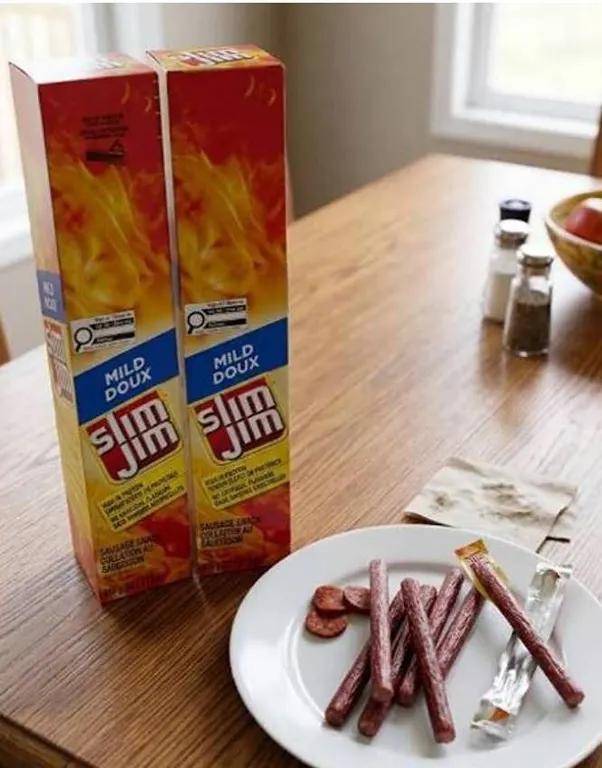 Slim Jim Mild SausagSlim Jim Mild Sausage Snack 2x24x27.5ge Snack 2-Pack