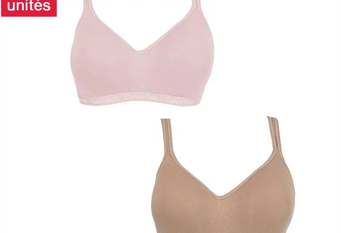 Calvin Klein 2 Pack Cotton Modal Bralette XL