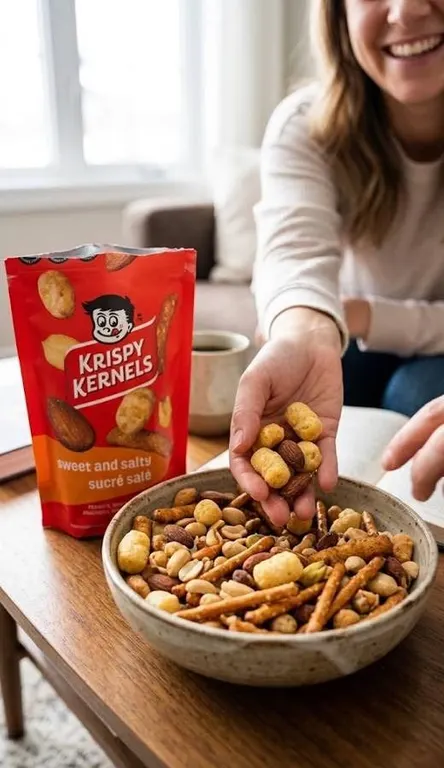 Krispy Kernels Sweet and Salty Snack 8x200g