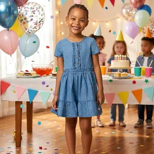 Calvin Klein Girls Denim Dress Size 6