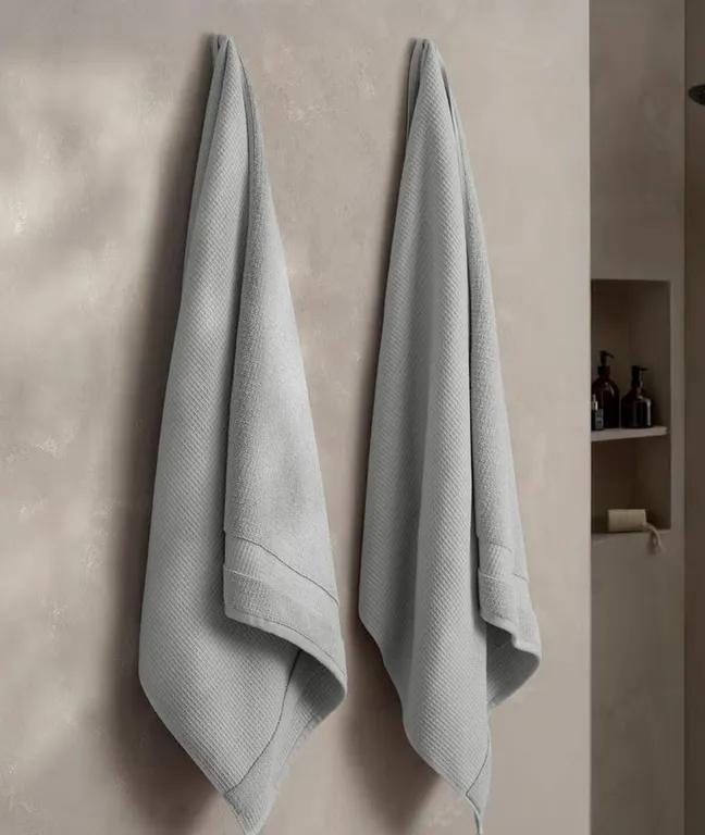 WelHome Waffle Bath Towels, 2-pack