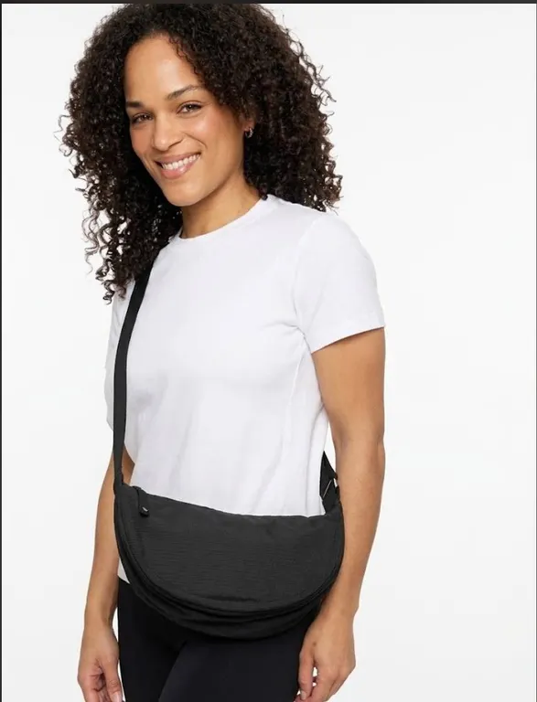 Lolë Black Crossbody Bag Unisex Black