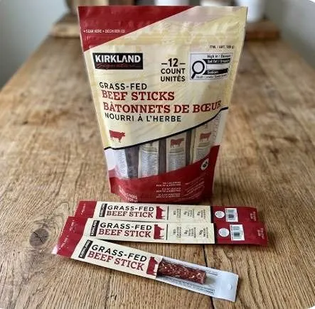 Kirkland Grass-Fed Beef Sticks, 12 Pack