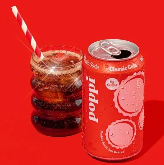 Poppi Classic Cola Soda 12 Pack (355ml Each)