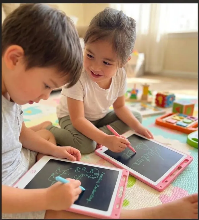 Lot of 2 - 10-Inch LCD Writing Tablets Pink