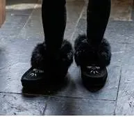 Eugene Cloutier 653L Black Suede Moccasins, 5