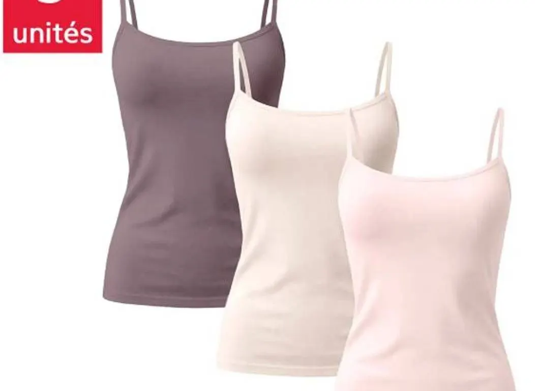 Splendid Cami Shelf Bra 3 Pack XL Multi