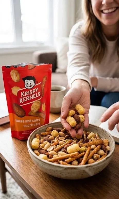 Krispy Kernels Sweet and Salty Mix, 8 x 200g