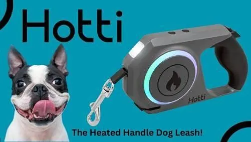 Hotti Heated Handle Dog Leash in Case
