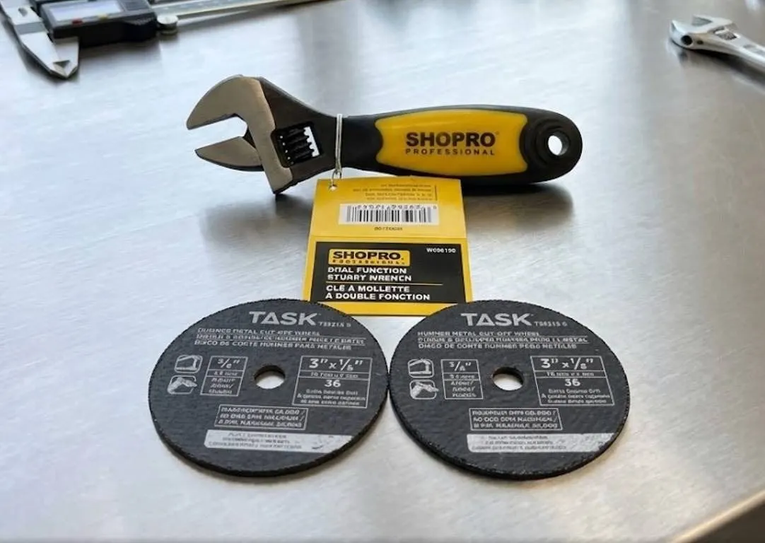 Lot of Shopro Stubby Wrench and Cut-Off Wheels