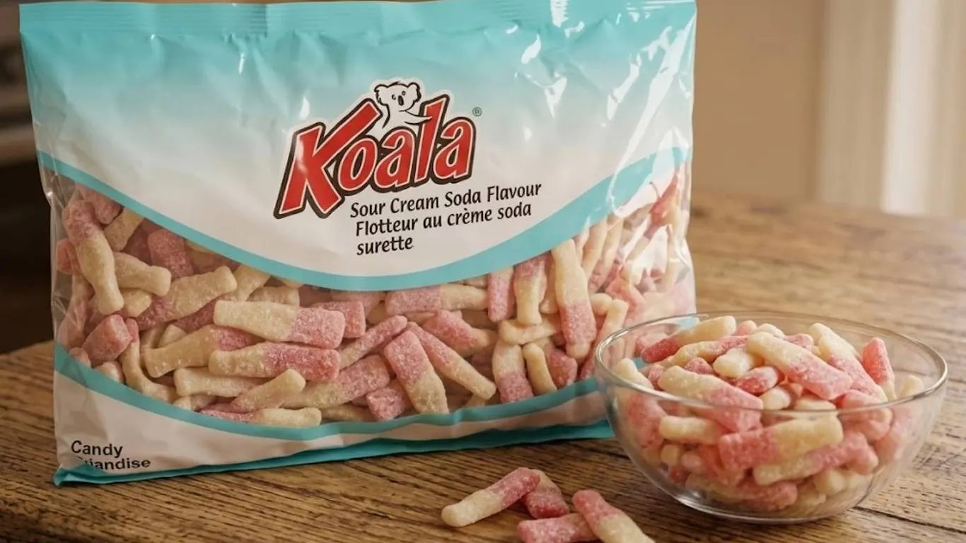 Koala Sour Peach Soda Candy 1kg Bag