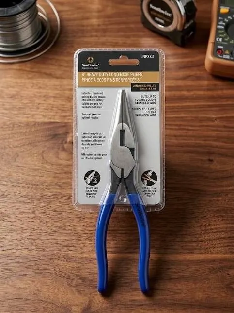 Southwire 8" Heavy Duty Long Nose Pliers