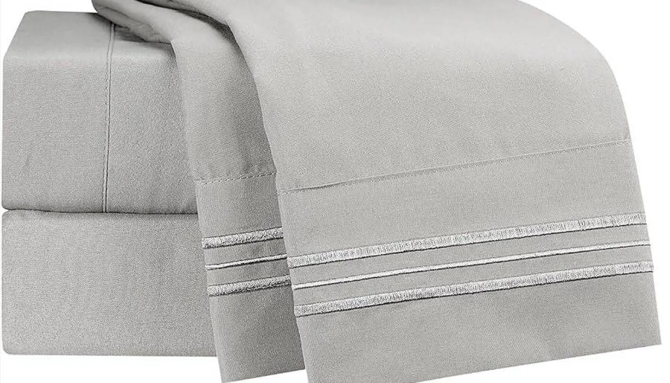 Comfy Bamboo World Celeste King 4-Piece Sheet
