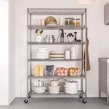 Seville Classics Chrome 6-Shelf Rack