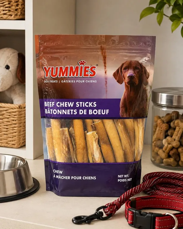 Yummies Beef Chew Sticks Dog Treats 900g