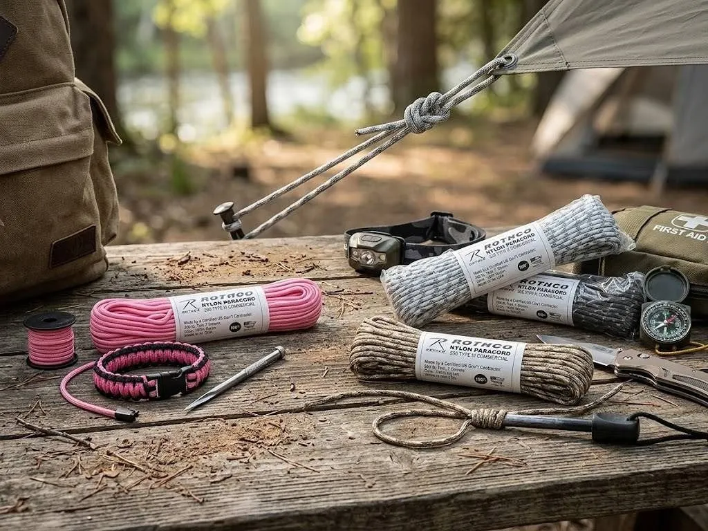 Rothco Nylon Paracord Assortment, 100 ft