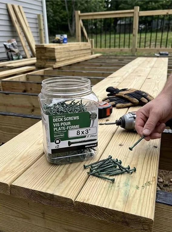 Hillman Deck Screws 8 x 3 Inch, 250 pcs