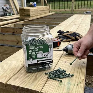 Hillman Deck Screws 8 x 3 Inch, 250 pcs