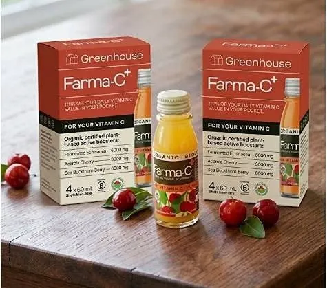 Lot of 4 - Greenhouse Farma-C+ Vitamin C Booster 4 bottles x 60ml