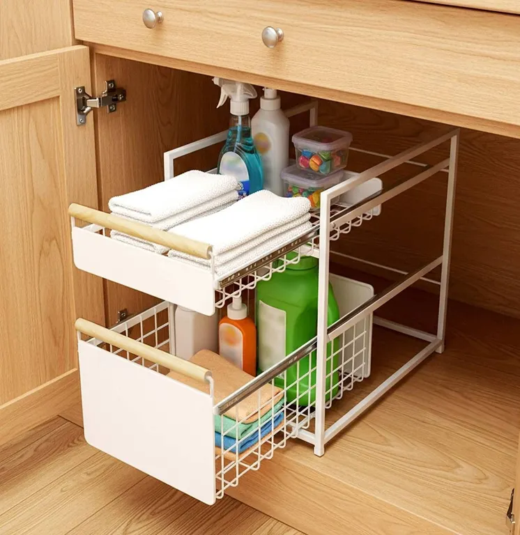 MEsa Two-Tier Metal Organizer With Drawers