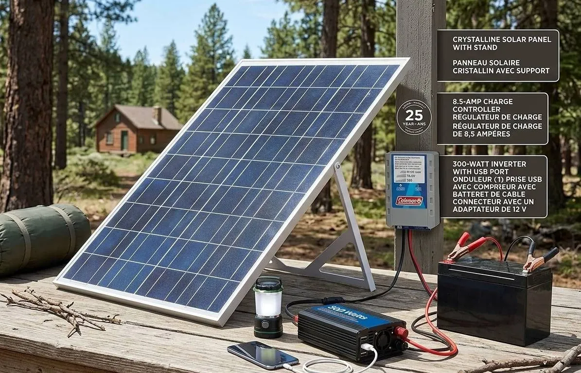 Coleman 110-Watt Crystalline Solar Panel Kit