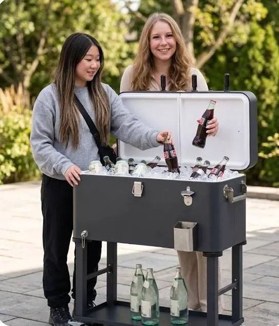 TRINITY Foosball Cooler with Cover, Gray