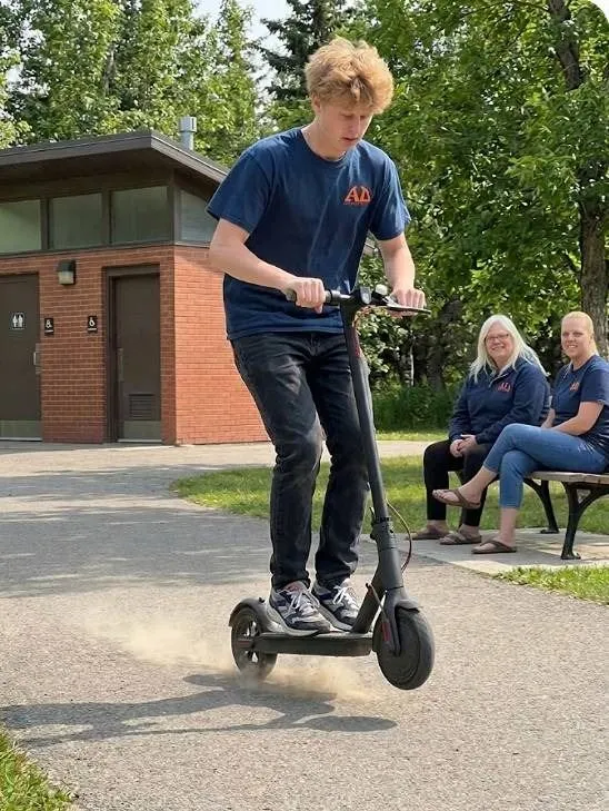 Black Folding Electric Scooter