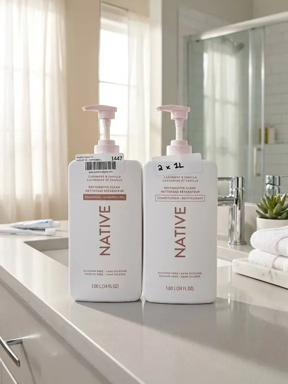Native Cashmere & Vanilla Shampoo and Conditioner 1L