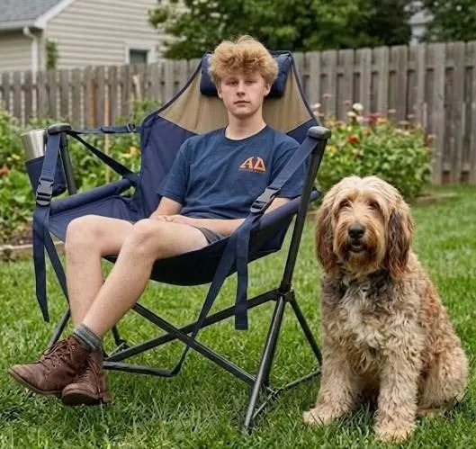RIO Swinging Hammock Chair with Footrest