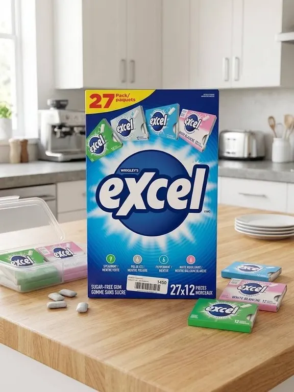 Lot of 2 - Excel Sugar-Free Gum 27-Pack Lot