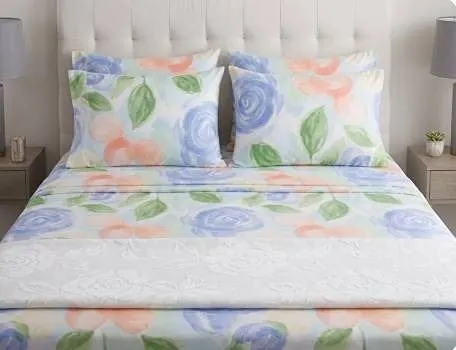 Comfy Bamboo World 4-Piece Queen Sheet Set