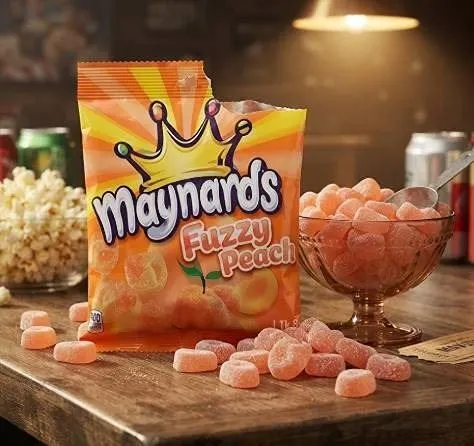 Maynards Fuzzy Peach Candy 154g x 12