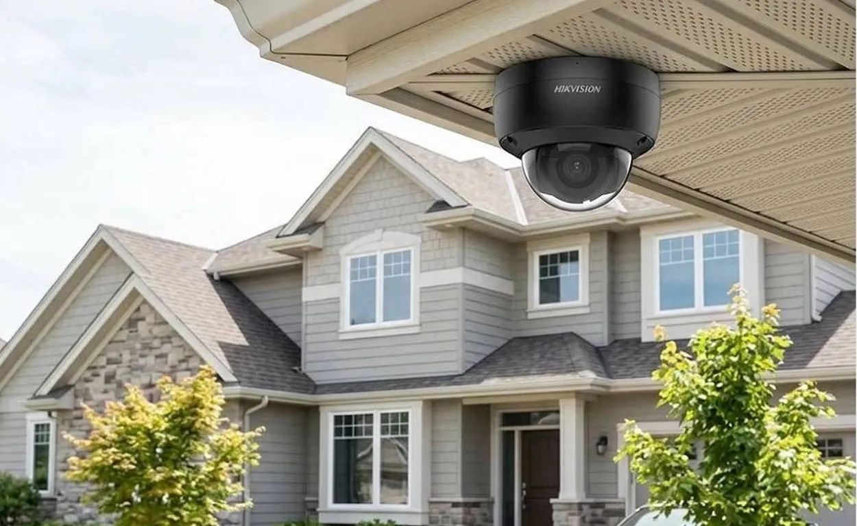 Hikvision DS-2CD2143G2-IU AcuSense 4MP Dome IP Camera, 2.8mm Fixed Lens, Black