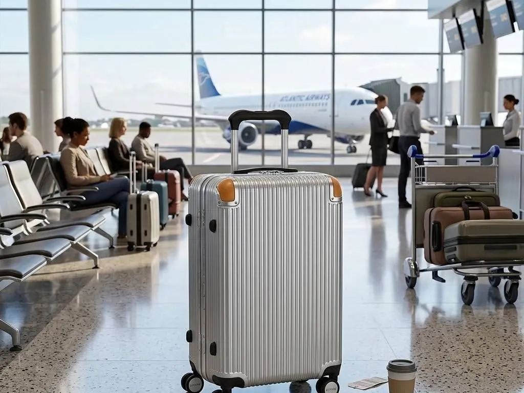 Le Tome Silver Hard Shell Suitcase