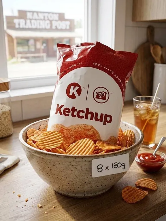 Ketchup Flavored Potato Chips 8 x 180g