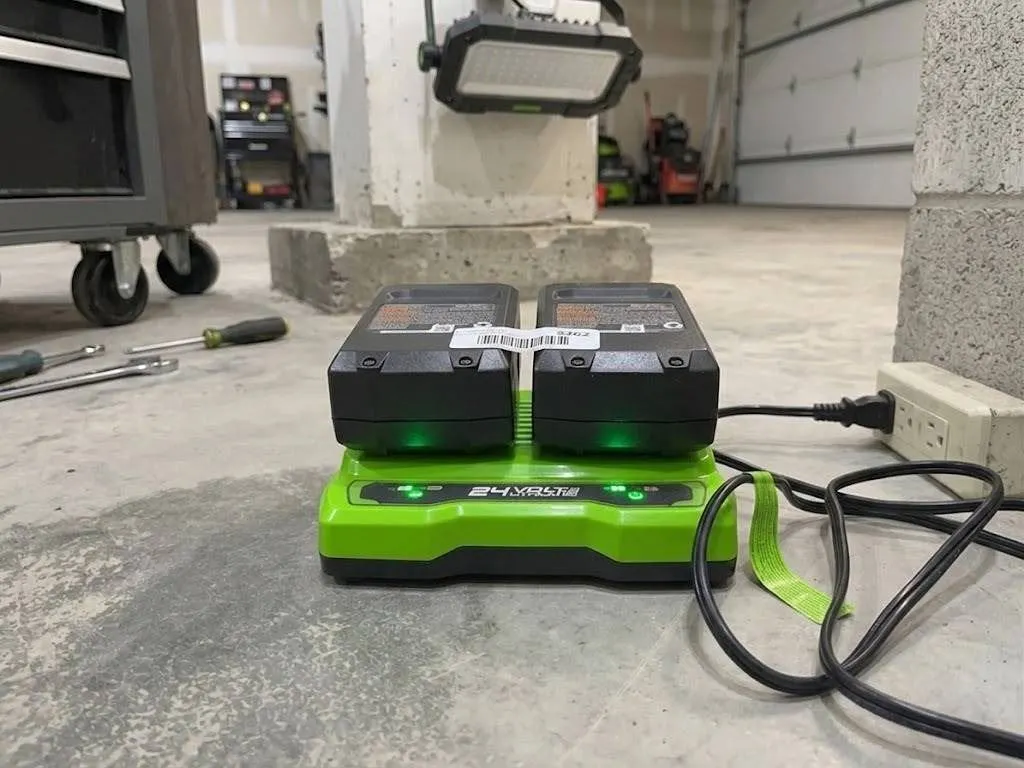 Greenworks 24V Dual Battery Charger Set
