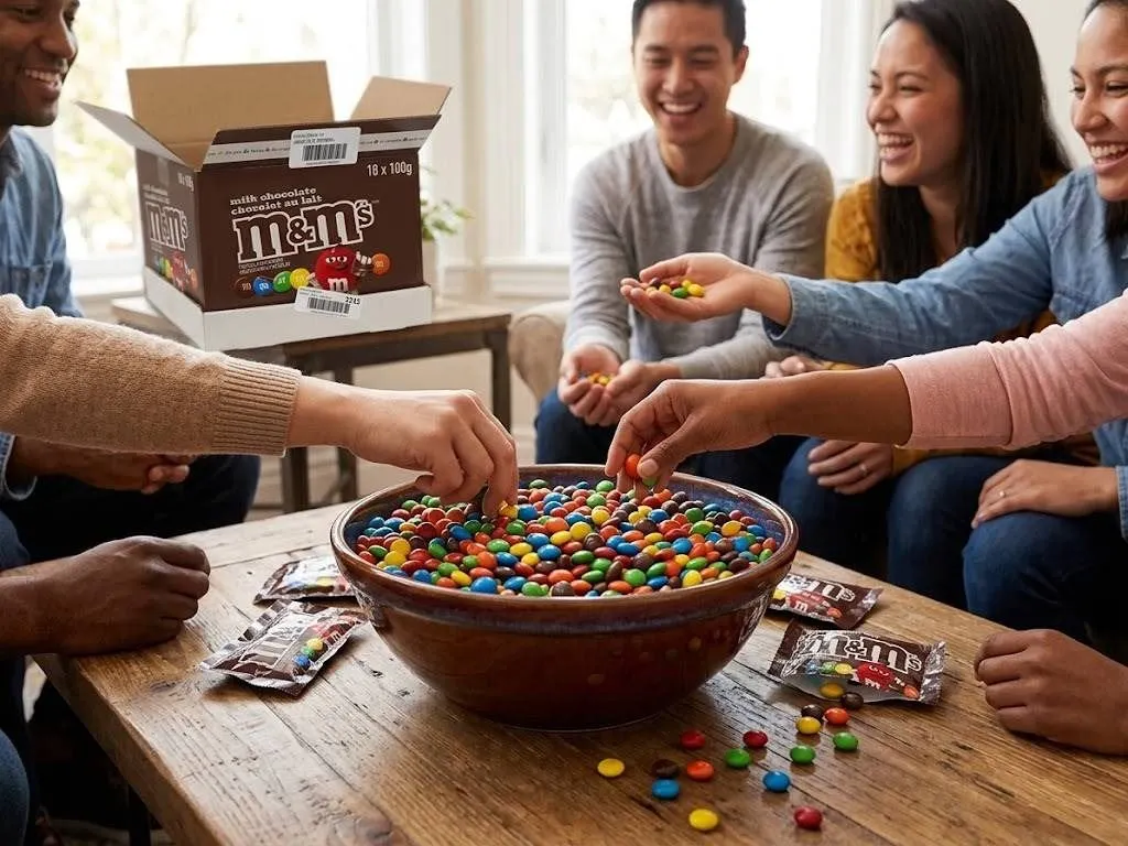 M&M's Milk Chocolate 100g Packs, 18 Count