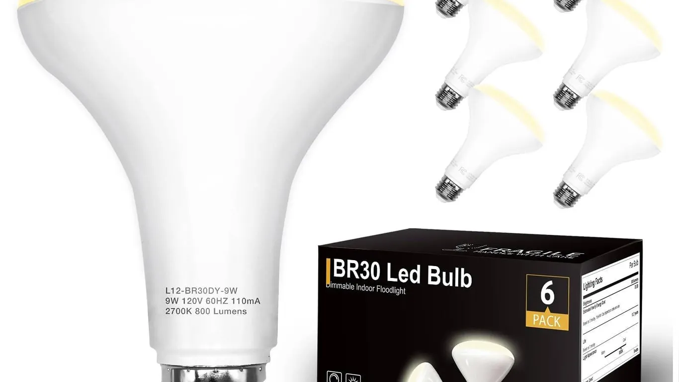 Luminus LED BR30 10W Dimmable Bulbs 6-Pack