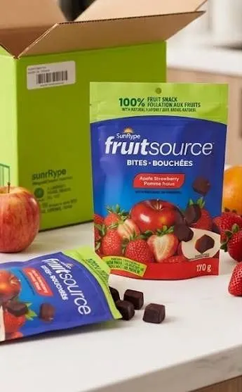 SunRype FruitSource Apple Strawberry 12 x 170g