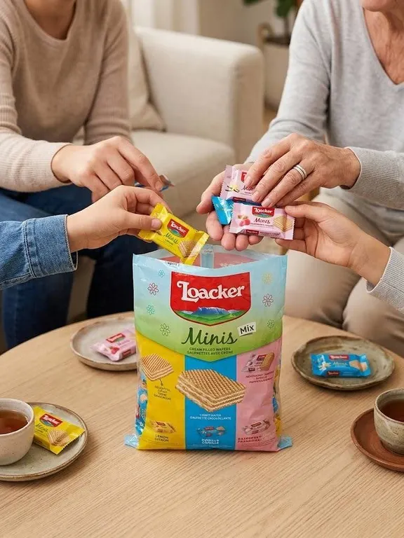 Loacker Minis Mix Wafer Snacks 800g