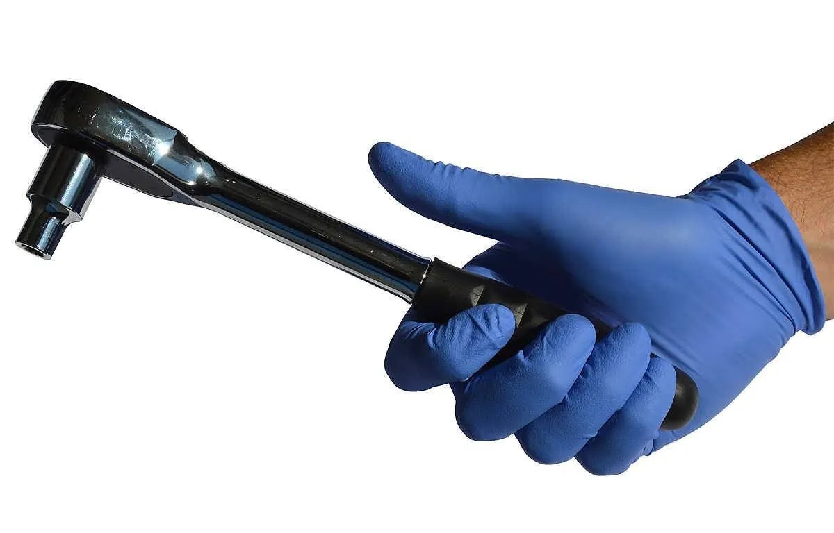 Medicom Vulcan Nitrile Gloves LG Indigo 150ct