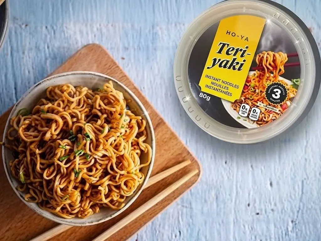 HO-YA Teriyaki Instant Noodles, 6 Bowls