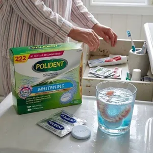 Polident Whitening Denture Cleanser 222 Tabs