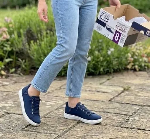 Skechers Swift Fit Navy Women's Sneakers, US