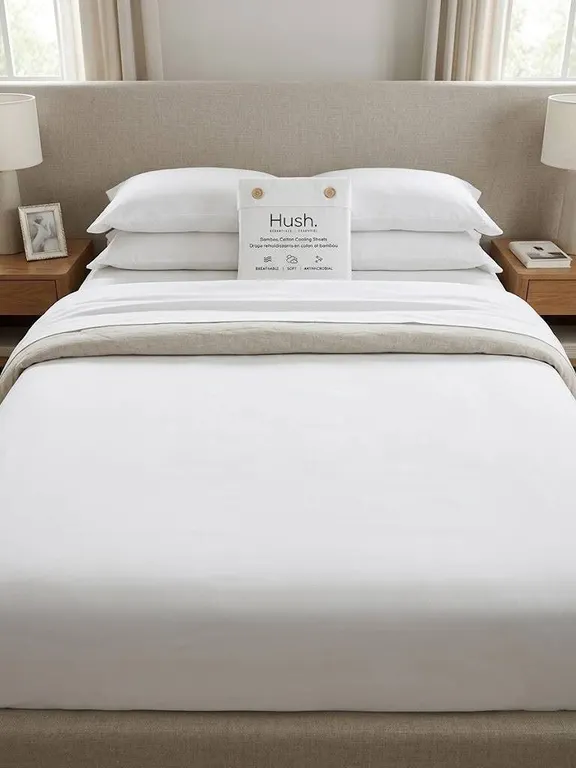 Hush King Bamboo Cotton Cooling Sheets