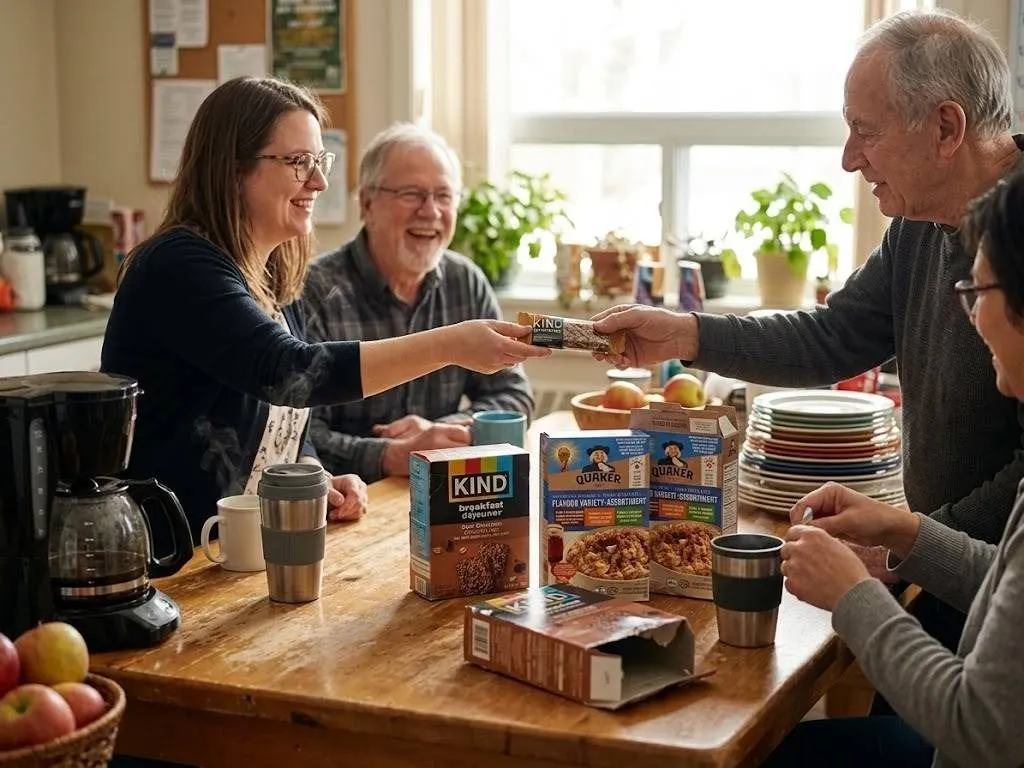 Quaker Oatmeal and KIND Breakfast Assortment